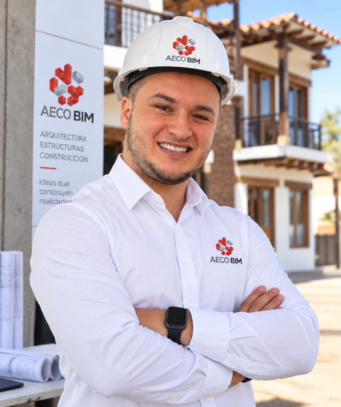 Representante de AECO BIM en un entorno de arquitectura y construcción